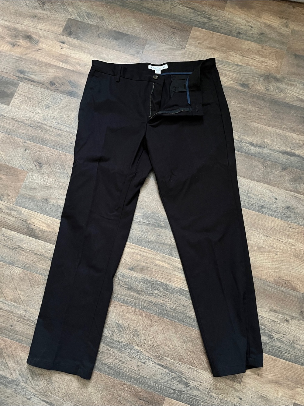 Men's Black Dress Pants - Classic Straight Fit